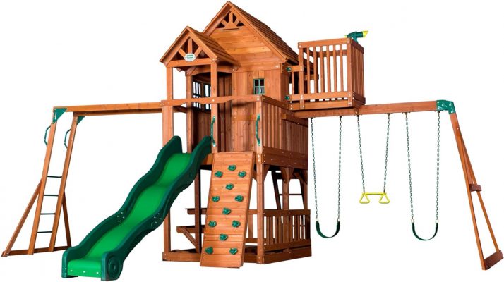 Backyard Discovery Skyfort II All Cedar Wood Swing Set